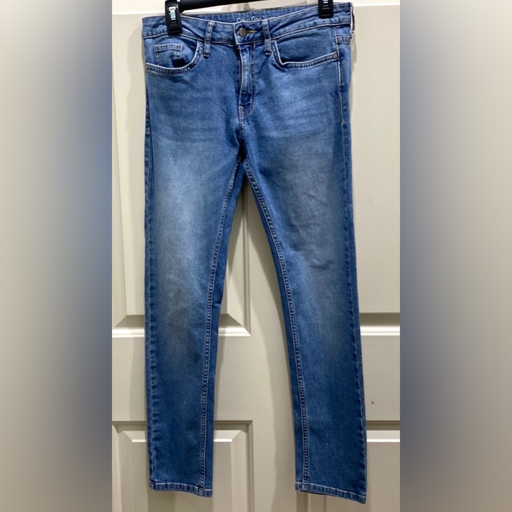 Calvin Klein Slim Boyfriend SZ 4 Preppy Casual Chic Streetwear Denim Blue Jeans